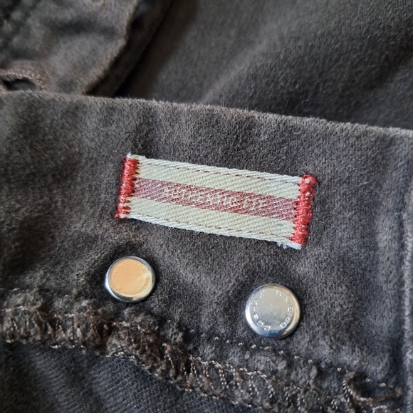 John Varvartos Pants Jeans Men's 36x35 Brown Button Fly Authentic Fit Cotton USA - Picture 2 of 11